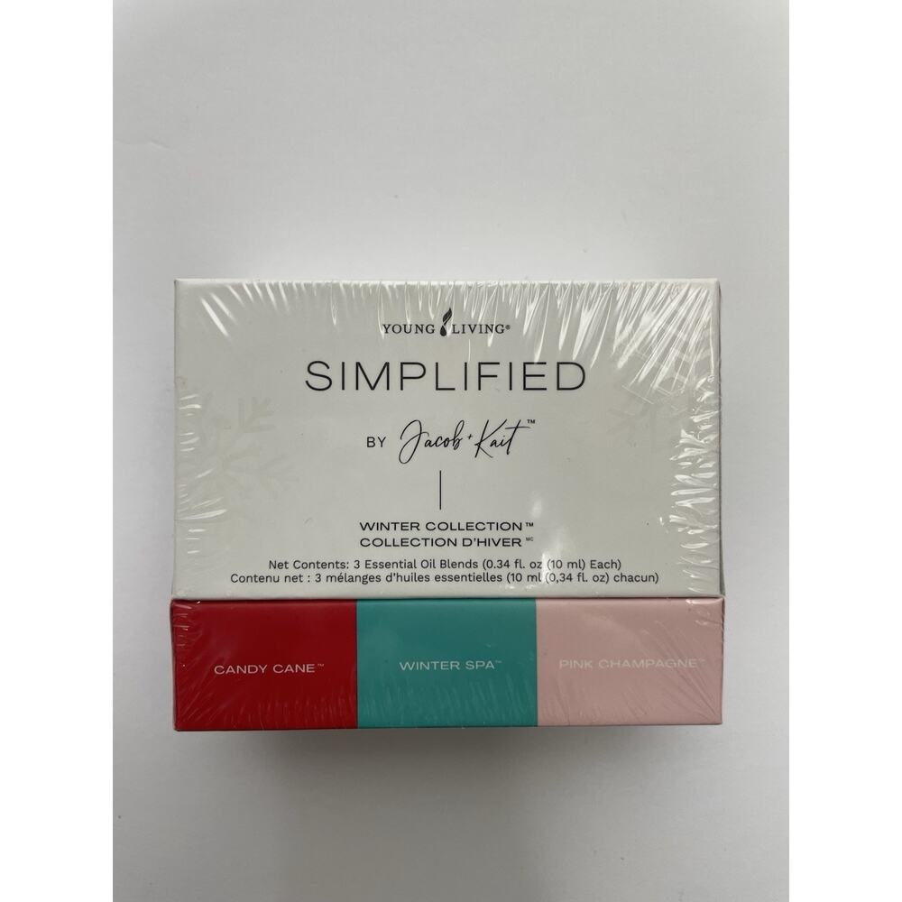 Sealed YOUNG LIVING Essential Oils SIMPLIFIED WINTER, Candy Cane Spa Champagne